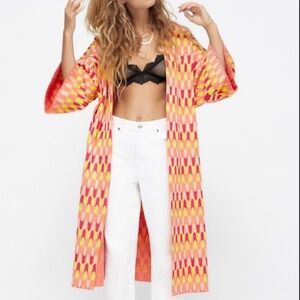 Zara Vibrant Knit Kimono